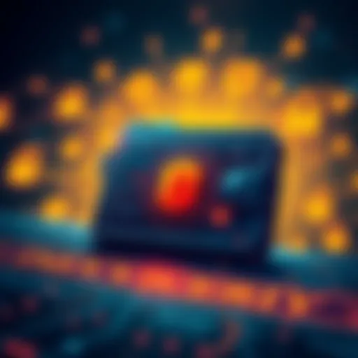 A digital illustration showing a secure crypto wallet surrounded by advanced encryption symbols, representing future security innovations in cryptocurrency.