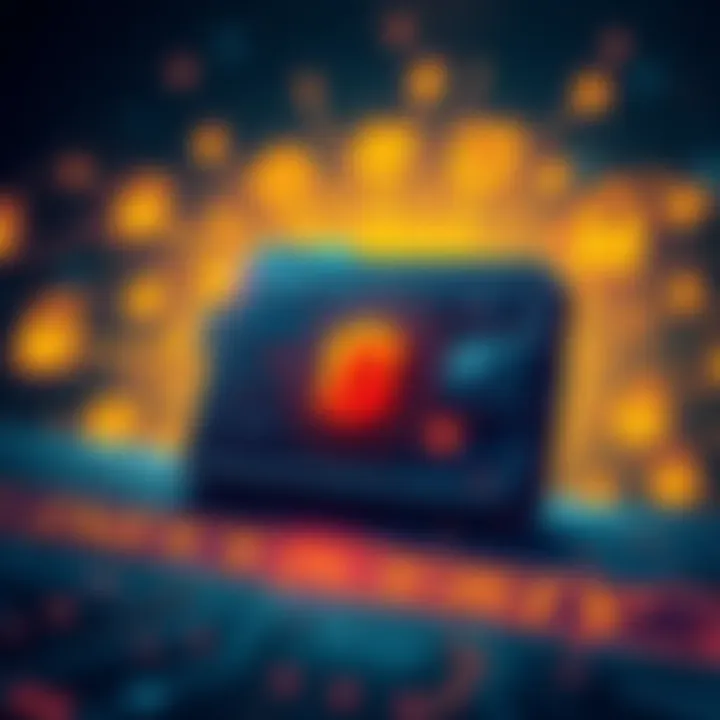 A digital illustration showing a secure crypto wallet surrounded by advanced encryption symbols, representing future security innovations in cryptocurrency.