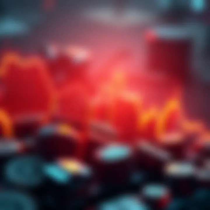 Graph showing a downward trend in cryptocurrency value affecting 401k plans