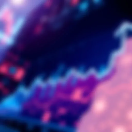 A graph showing the rise in cryptocurrency adoption with upward trends.