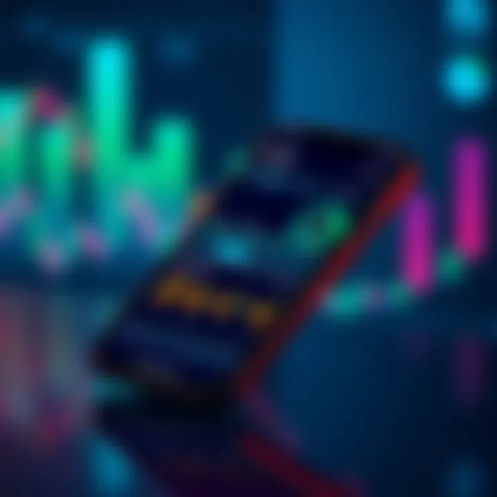 Smartphone displaying the Crypto.com app interface with charts and crypto information