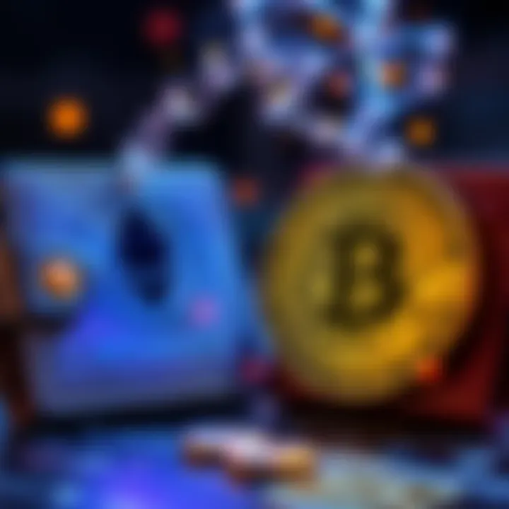 A visualization of Bitcoin and Ethereum logos being transferred from an old wallet to a new wallet, symbolizing the process of transferring legacy cryptocurrency assets.