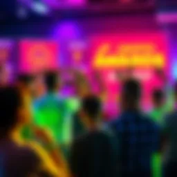 A group of people celebrating at a crypto awards ceremony, with trophies and banners highlighting DeFi, AI, and Real World Assets.