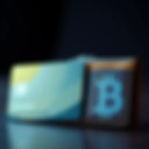 A visual showing a crypto card on one side and a personal wallet on the other, highlighting the differences between custodial and non-custodial systems.