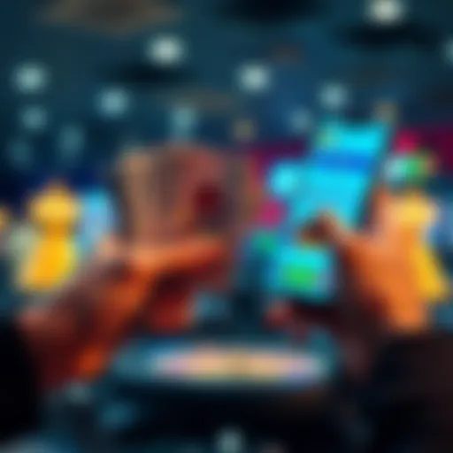 A person holding cash and a smartphone with a cryptocurrency app, symbolizing the cashing out of casino winnings legally in different countries.