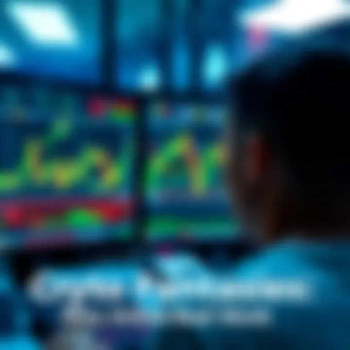 Person looking at cryptocurrency charts Individual staring at computer screen displaying cryptocurrency charts, illustrating a focus on digital trading instead of traditional work