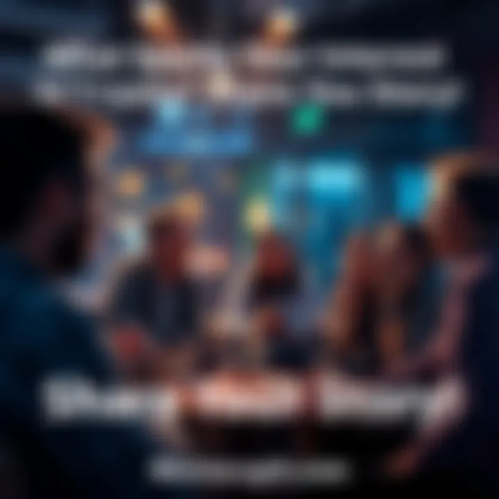 People discussing cryptocurrency A group of people sharing their experiences with cryptocurrency in a casual setting