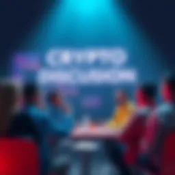 A group of people engaging in a discussion about cryptocurrency, emphasizing caution and safety tips