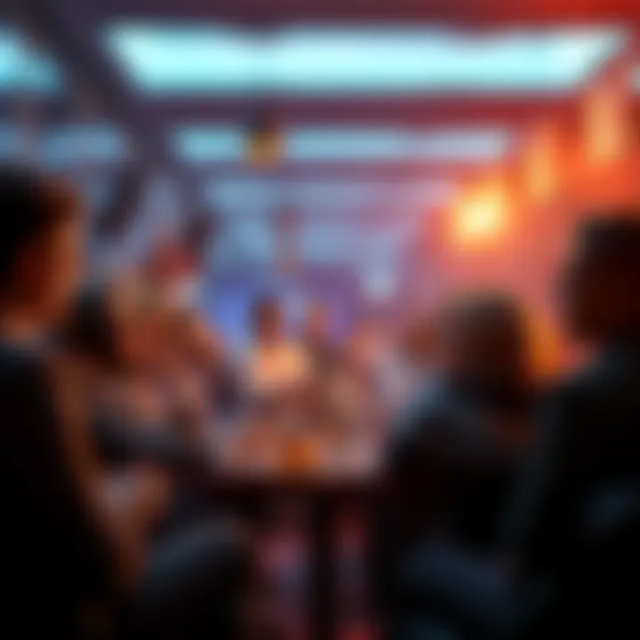 Crypto Discussion and Safety A group of people discussing cryptocurrency trends and sharing safety tips in a lively forum setting.