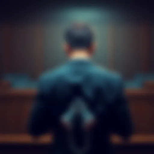 Businessman in handcuffs facing court after being convicted of running a Ponzi scheme related to cryptocurrency and AI promises.