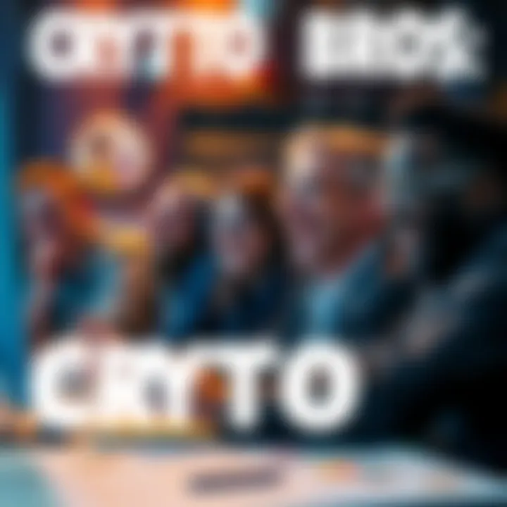 A group of people in a digital forum laughing at funny cryptocurrency memes and jokes.