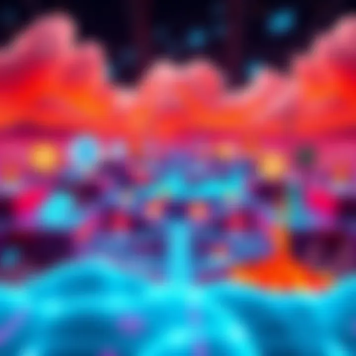 Overview of various crypto projects that built working infrastructure in 2026, showcasing a digital landscape with graphs and logos of different crypto platforms.