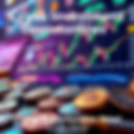 A visual representation of various cryptocurrencies and investment charts, highlighting potential growth and trends.