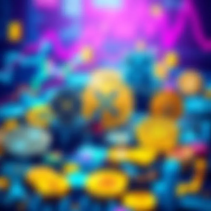 A visual representation of various cryptocurrency logos and charts indicating investment choices beyond XRP.