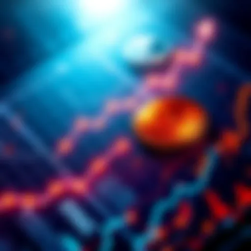 Venture capitalists are investing in cryptocurrency infrastructure, with a focus on large funding amounts despite fewer deals. Visual shows a graph with rising investment figures and crypto symbols.