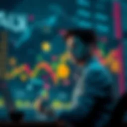 A crypto investor looking at a chart with various cryptocurrency symbols, including Aptos and Ethena, expressing concern over market trends.