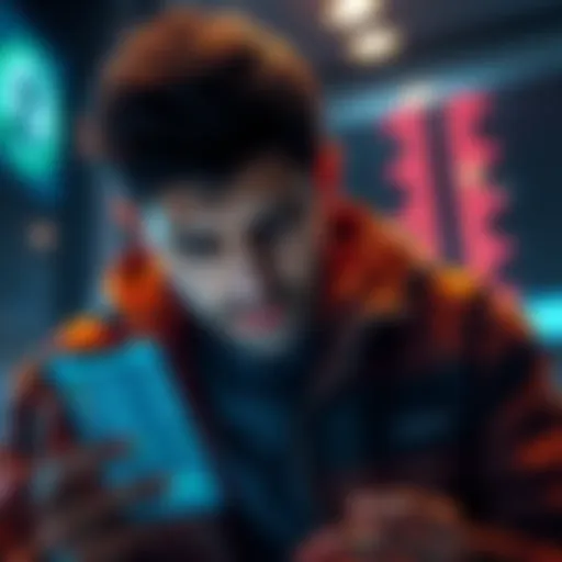 A distressed individual holding a phone, looking at crypto transaction details, expressing disappointment over a significant financial loss from Cryptobillis.