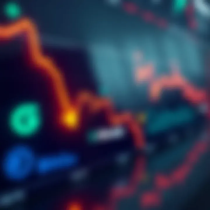 Chart showing a decline in crypto equities with logos of Gemini, BitGo, and Bullish with downward arrows, alongside logos of BlackRock and Goldman Sachs joining a taskforce.