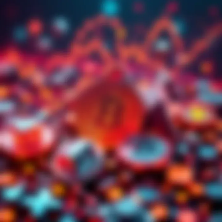 Crypto Market Evolution A visual representation of cryptocurrency symbols merging with regulatory icons, illustrating the shift from speculation to maturity in the crypto market.