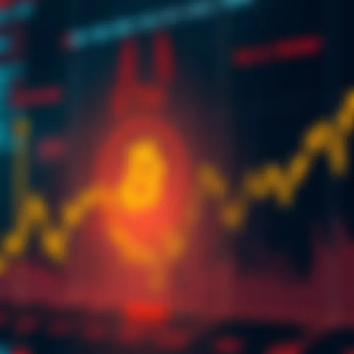 Graph showing extreme fear in the crypto market with rising BTC dominance and ETH movement.