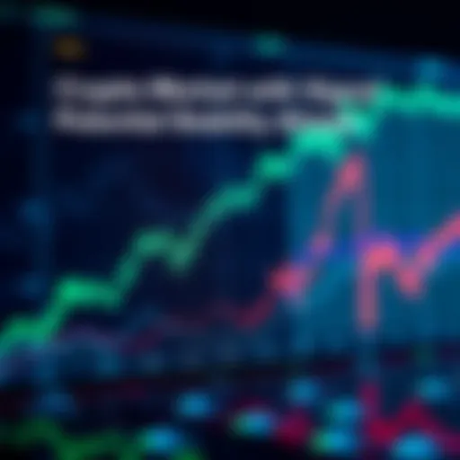 Chart showing upward trend in cryptocurrency values