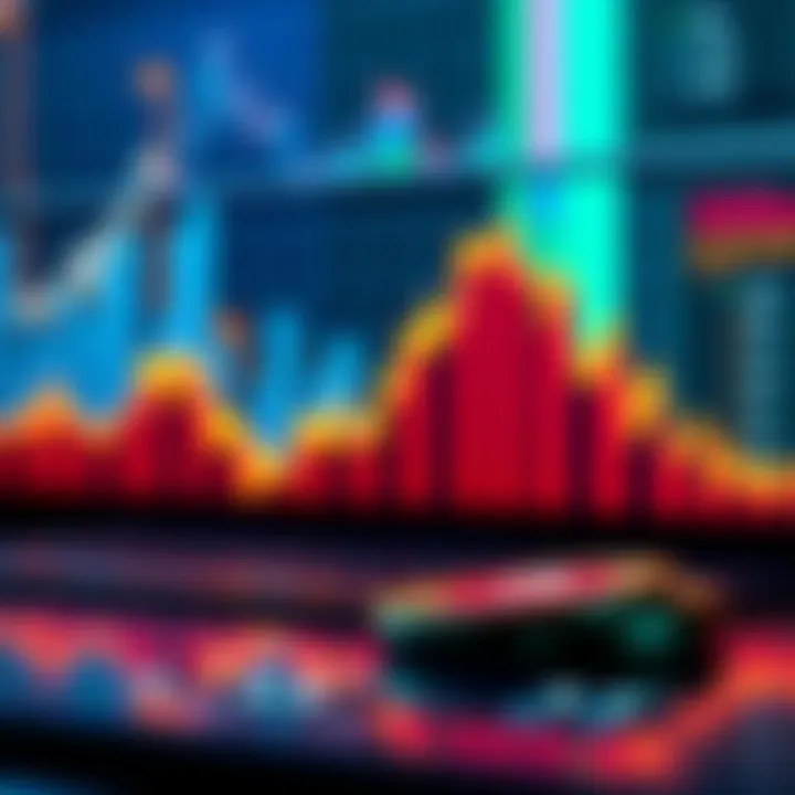 A graphic showing a rising crypto market graph alongside a declining wallet portfolio, highlighting the contrast between the two trends.