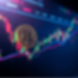 Bitcoin and Ethereum prices showing little change on a trading chart, with flat lines representing stagnation