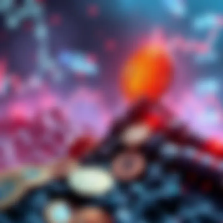 A visual representation of cryptocurrency coins rising, symbolizing market manipulation concerns amidst a surge in prices.