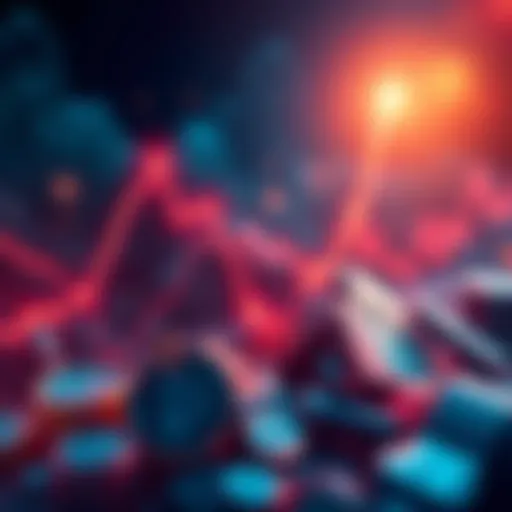 Graph showing three days of rising cryptocurrency values with upward movement