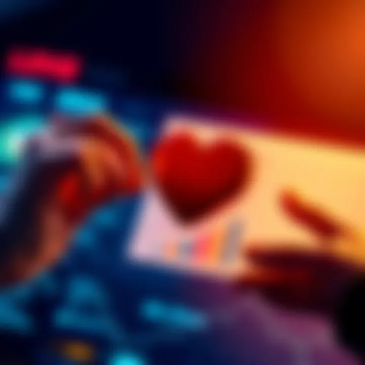 A person holding a heart symbol and a strategy chart, representing love and planning in cryptocurrency growth.