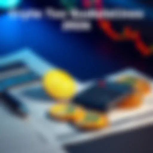 A graphic showing tax forms, a calculator, and cryptocurrency coins representing crypto tax guidelines for 2026.