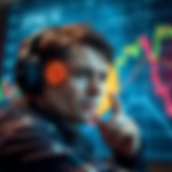 Visual representation of a crypto investor worried about new tax policies affecting unrealized gains, with Bitcoin chart in the background.