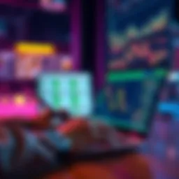 A person reviewing cryptocurrency tax software with CSV files on a laptop