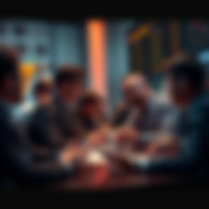 People engaging in a cryptocurrency trading discussion, sharing tips and warnings in a forum setting