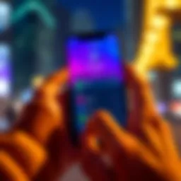 A person using a smartphone to transfer USDC to Trust Wallet, showing the app interface with ETH and USDC options visible.