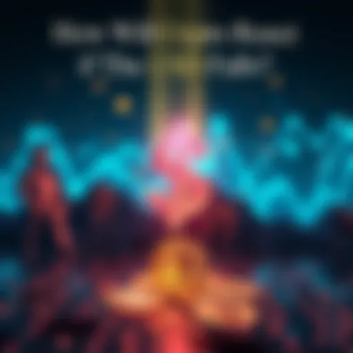 A visual comparison between cryptocurrency icons and a falling US Dollar sign, showing the potential impact of currency fluctuation.