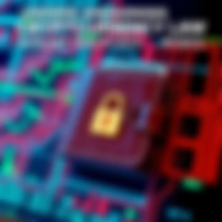 A digital wallet on a screen displaying a padlock symbol, representing security concerns in cryptocurrency.