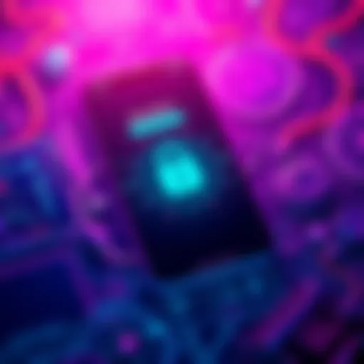 A smartphone displaying a cryptocurrency wallet app with a lock symbol and user-friendly interface elements.