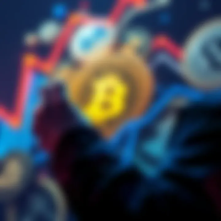 A person examining crypto yields with stablecoins in the background