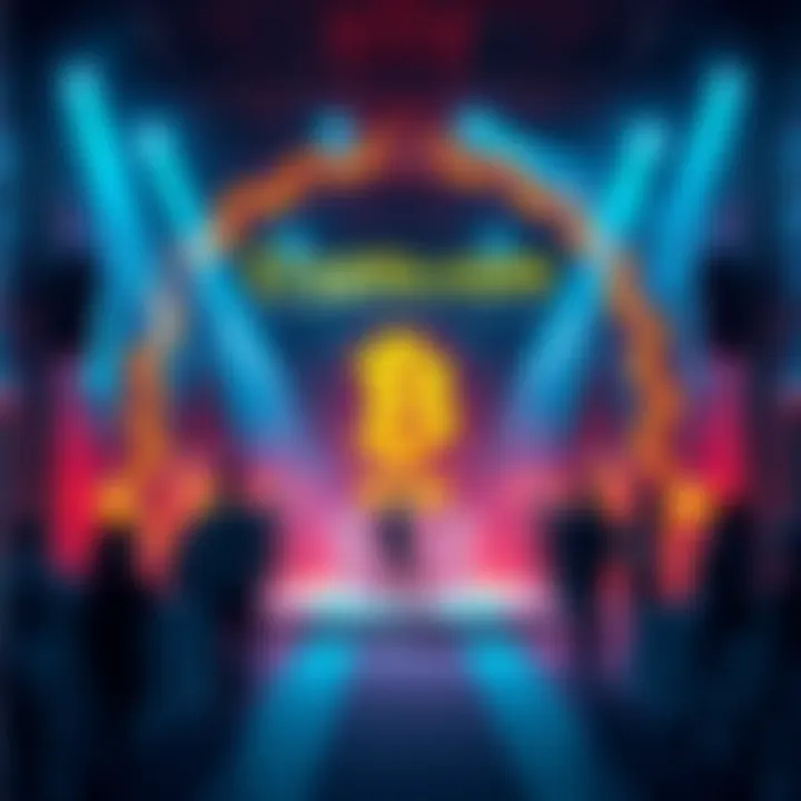 Celebration of Crypto.com's 10-year anniversary with visuals of rewards and new features