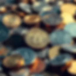 A collection of coins representing successful cryptocurrencies from 2017, showcasing their resilience amidst market changes.