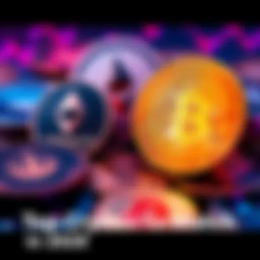 Different cryptocurrency coins displayed together, representing Ethereum, Cardano, Solana, Bitcoin, and RYO Coin for 2026 trends.