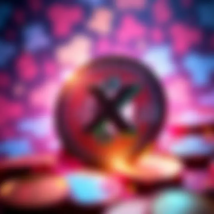 A vibrant graphic showing the $X coin logo with Dogecoin symbols in the background, representing the AnoncoinIT launch platform and its features.