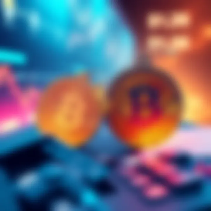 An illustration showing a cryptocurrency symbol with two price tags, one at $0.12 and another at $1.26, highlighting the difference in value.