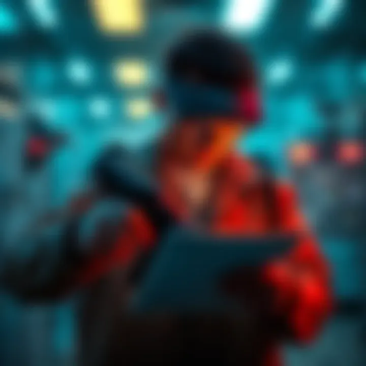 Cryptoqueen Investigation An investigator examining evidence related to the fugitive known as the Cryptoqueen, who is linked to a major scam