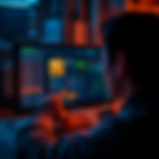 A person looking at a computer screen displaying cryptocurrency transactions, searching for help to exchange 3USDC for 4USD via Skrill.