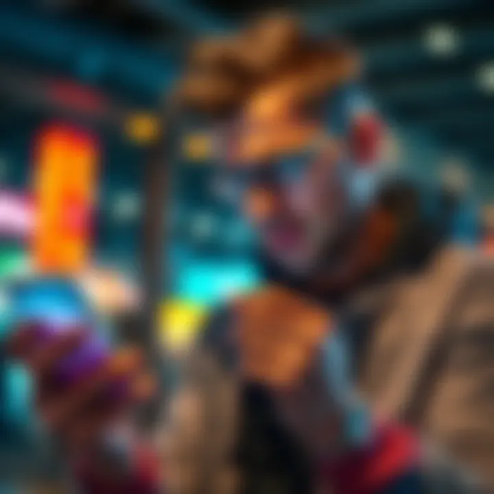 A frustrated person looking at a declined transaction on their smartphone with a Curve card in hand