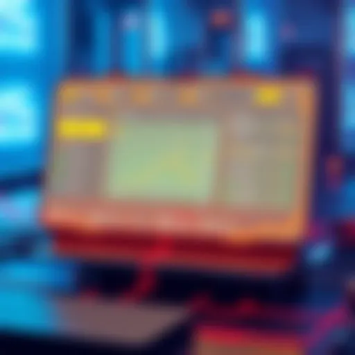 A graphic representation of a custodial-free trading bot concept, featuring a clean interface with trade options and user feedback elements.