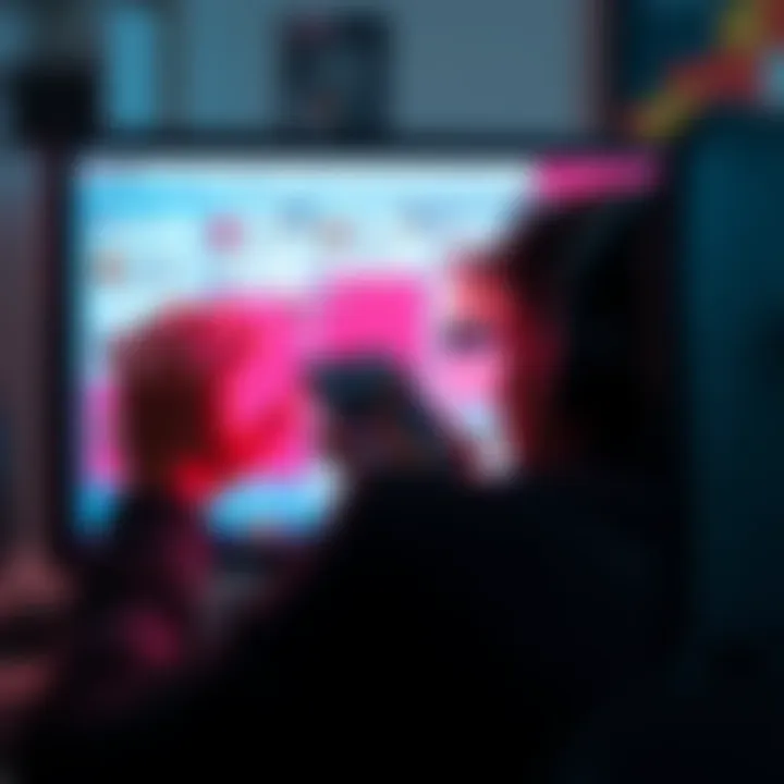 A frustrated person looking at a computer screen showing pinned complaint responses without resolution