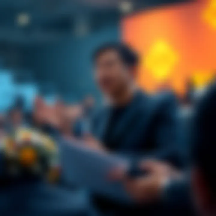 Pardoned Binance founder CZ speaking at the Davos Conference, addressing the crowd about a $33 trillion secret.